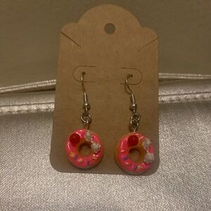 Pink Donut Earrings